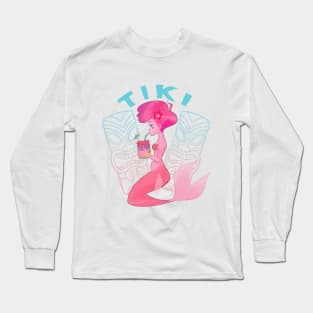 tiki mermaid Long Sleeve T-Shirt